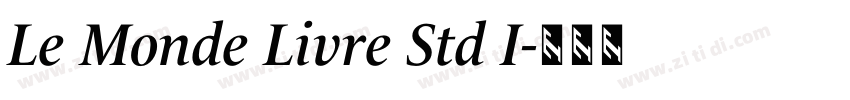 Le Monde Livre Std I字体转换